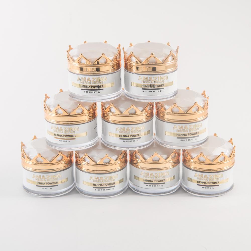 Amazing Henna Brow Powder - 11 Shades - Pack of 5 - UK LASH GLOBAL