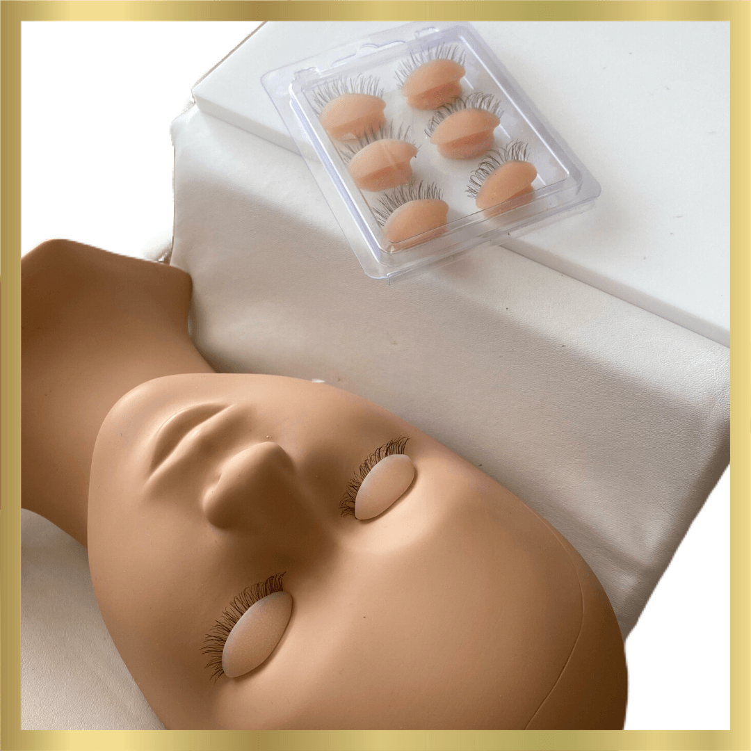 LASH QUEEN - Real Life Practice Training Head Eyelids - Pack of 2 - UK LASH GLOBAL